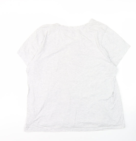 Disney Women's White XL Graphic Mickey Mouse T-Shirt