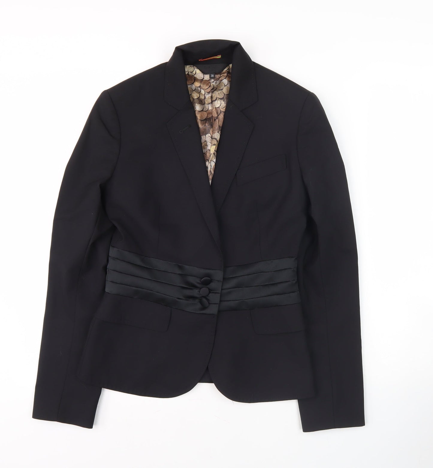 Paul Smith Women's Black Tuxedo Jacket Size 10