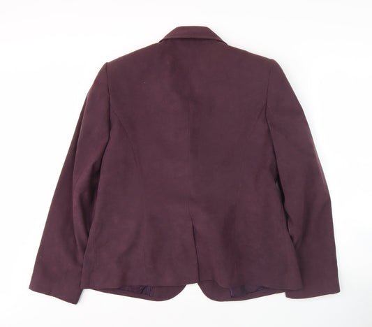 Berkert Women's Purple Blazer - Size 16, Notch Lapel