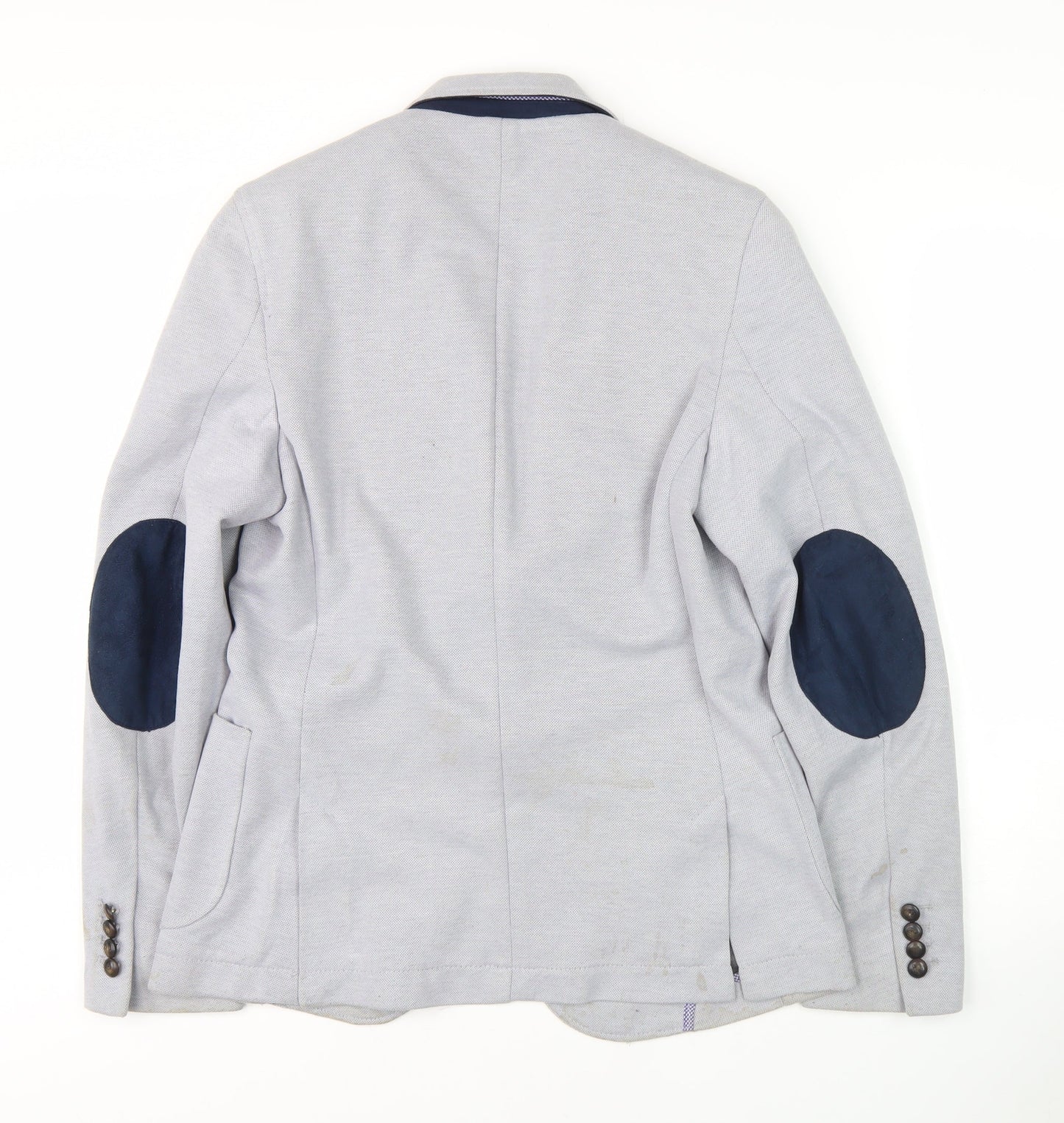 Zara Man Grey Slim Fit Blazer - Men’s 36