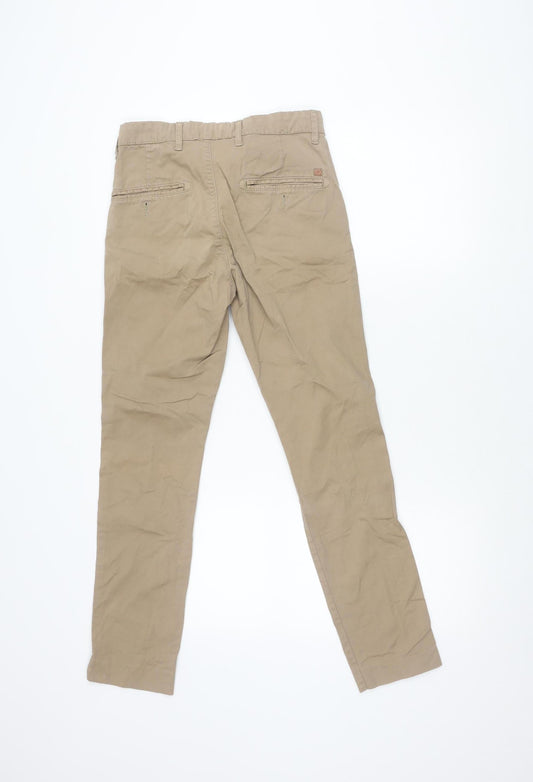 Celio Beige Chino Trousers, Slim Fit, Size S, Casual Style
