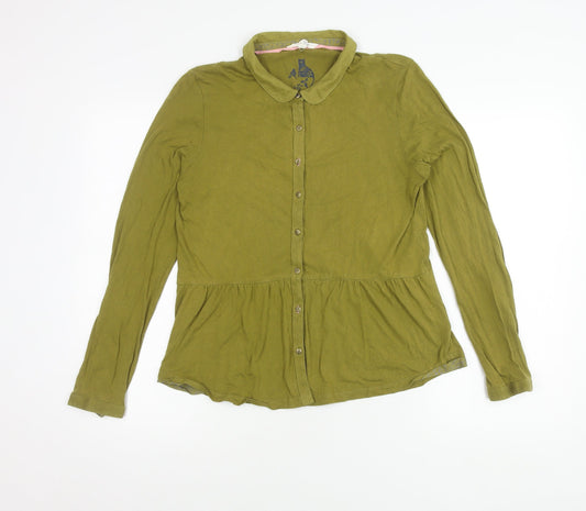 Sea Salt Women's Green Button-Up Shirt UK 12
