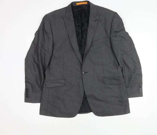 Ben Sherman Men's Grey Blazer, Size 42, Short