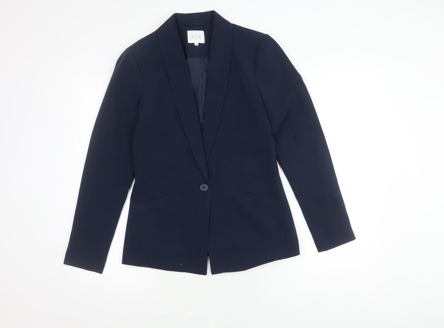 Vila Women's Blue Blazer Suit Jacket, Size 6, Regular Fit