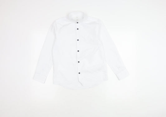 Next Boys White Dress Shirt Trousers Uniform Long Sleeve 10-11Y