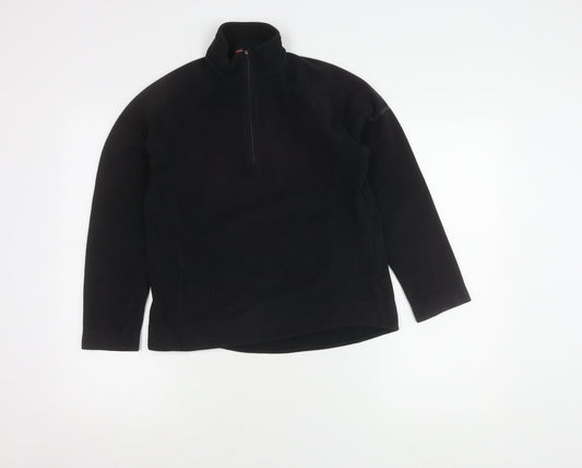 F.lli Campagnolo Boys Black Fleece Pullover Sweatshirt - Size 12