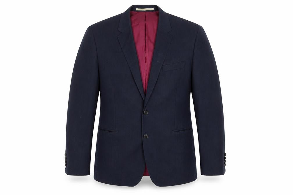 Front view of Marks & Spencer Men's Blue Blazer, 44, Single-Breasted