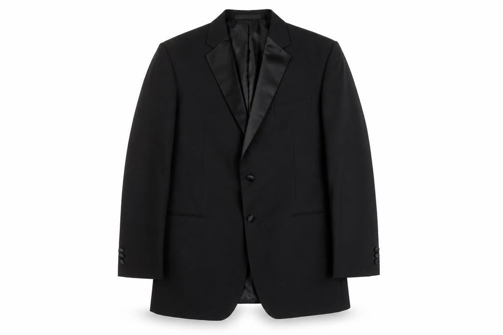 Marks and Spencer Men's Black Long Suit Jacket 42L