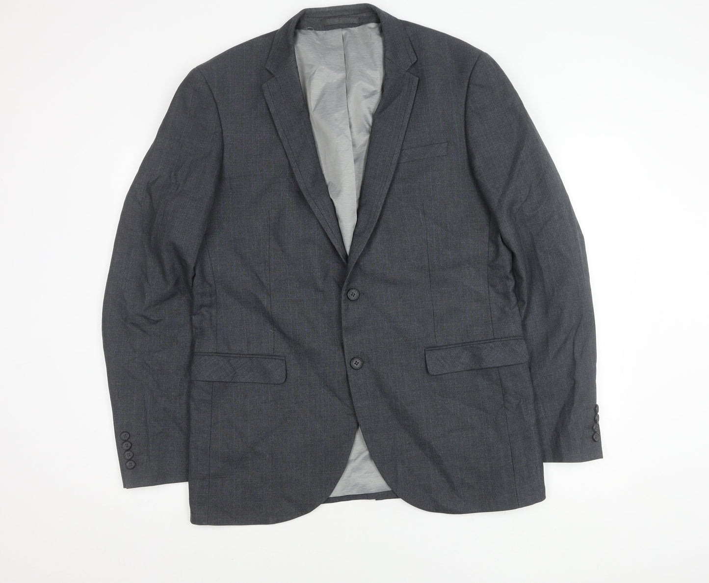Next Men's Grey Regular Fit Blazer 42L