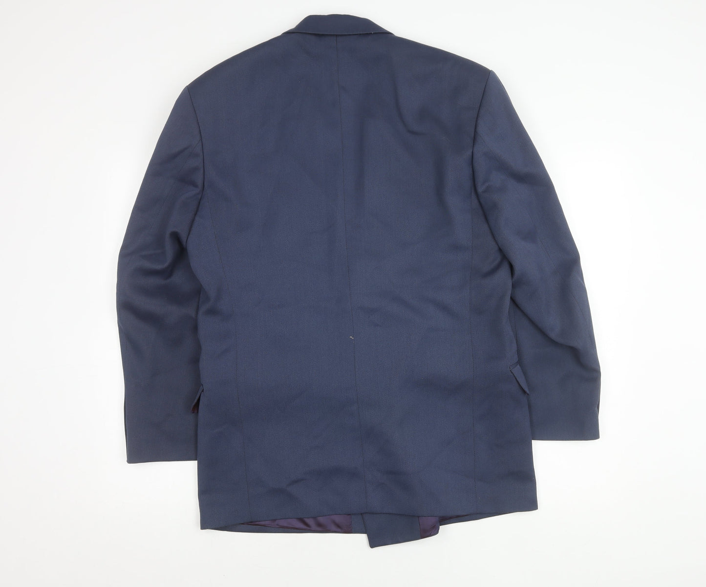 Corman Men's Blue Double-Breasted Blazer 38