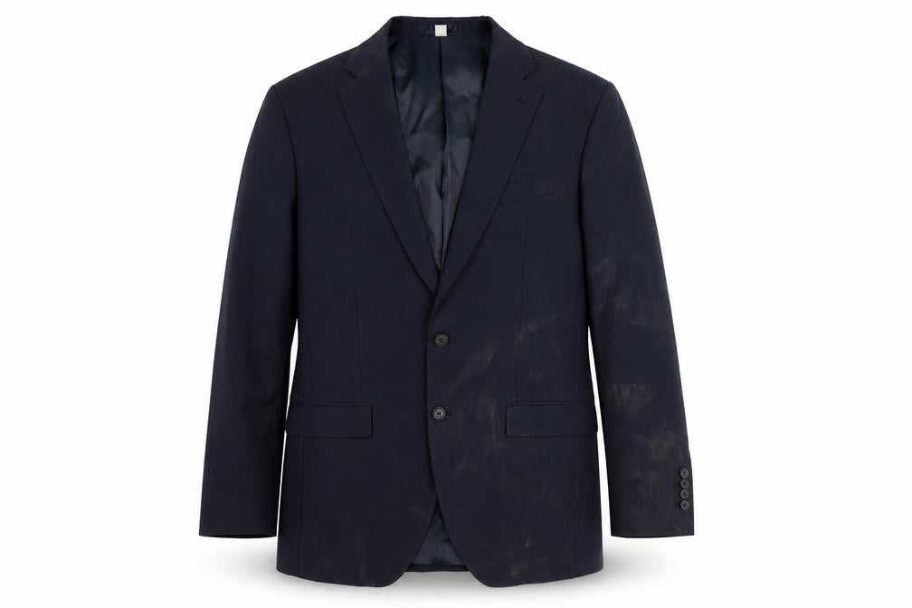 Marks and Spencer Men's Blue XL Blazer, Polyester Blend