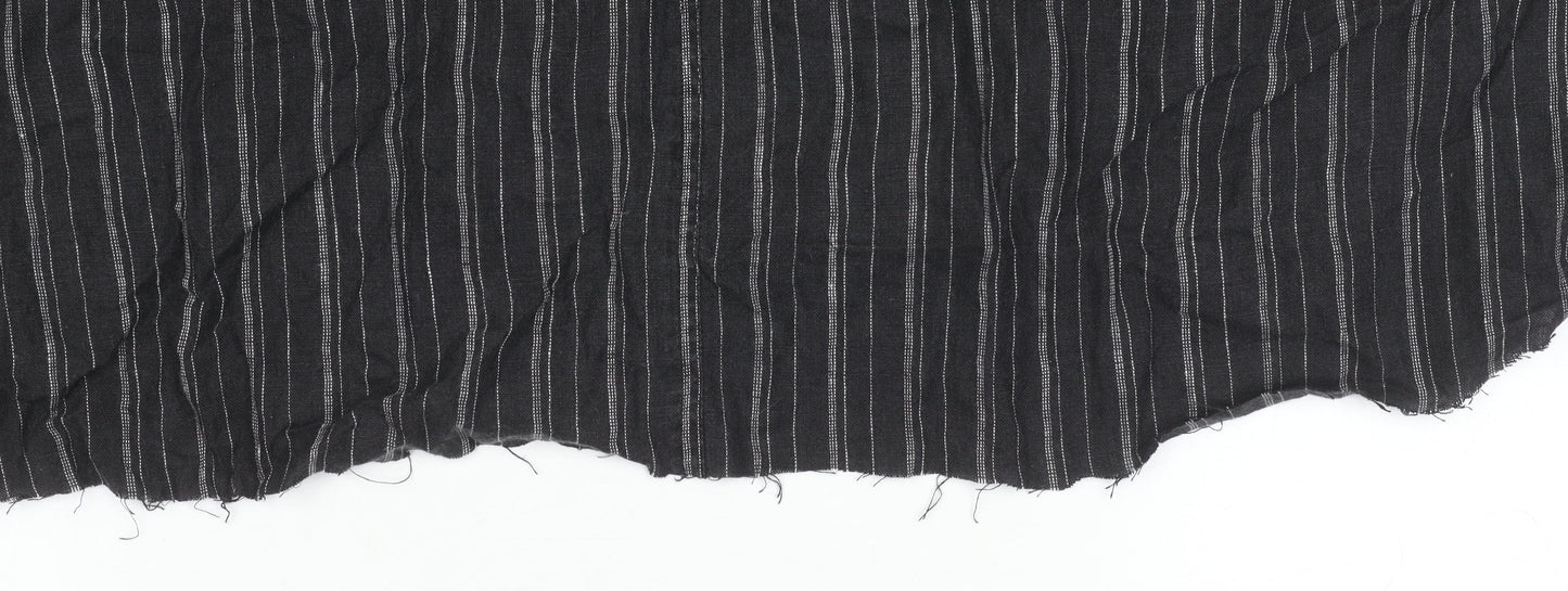 EAST Women's Black Size 18 Striped Pencil Skirt