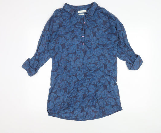 Seasalt Cornwall Women's Blue Floral Tunic, Size 8