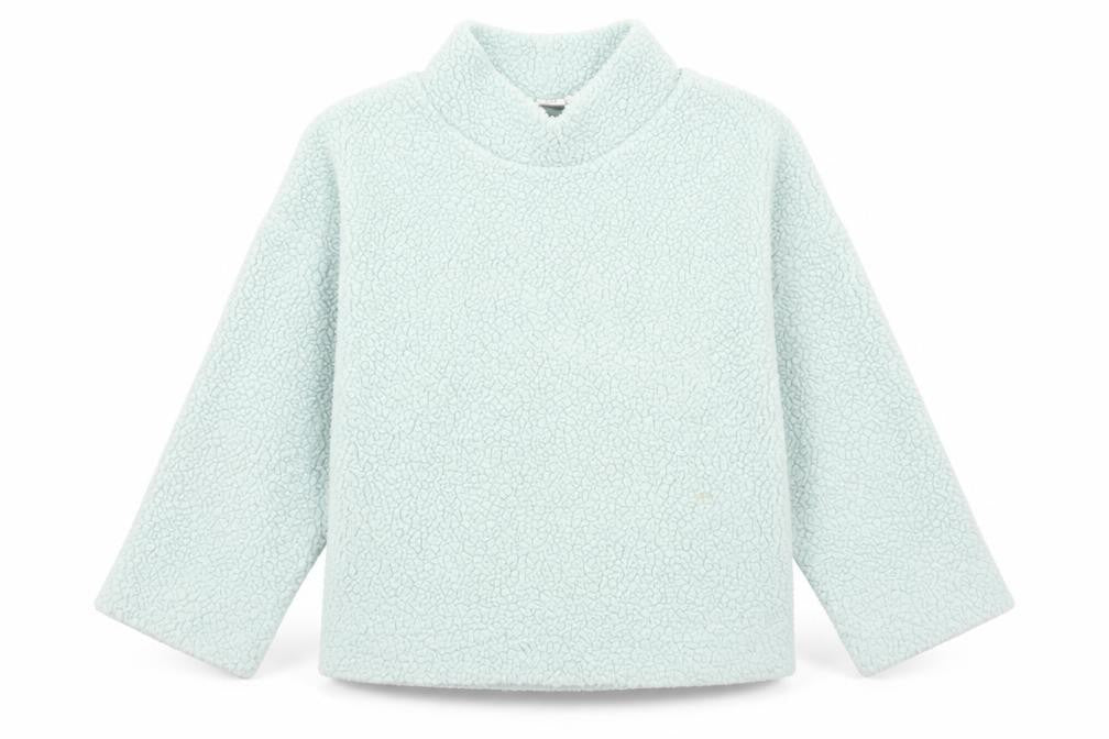 Gap Women's Blue Relaxed Fleece Sweatshirt S