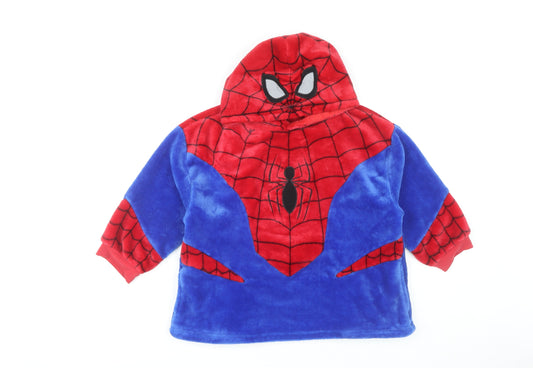 Marvel Boys Spider-Man Red and Blue Fleece Hoodie XS