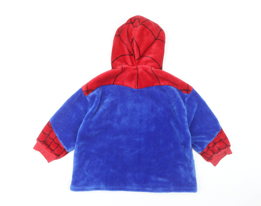 Marvel Boys Spider-Man Red and Blue Fleece Hoodie XS