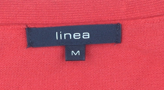 Linea Women's Red Cardigan Size M