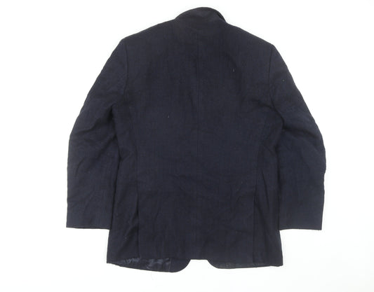 Odermark Men's Blue Wool Tweed Blazer 38R