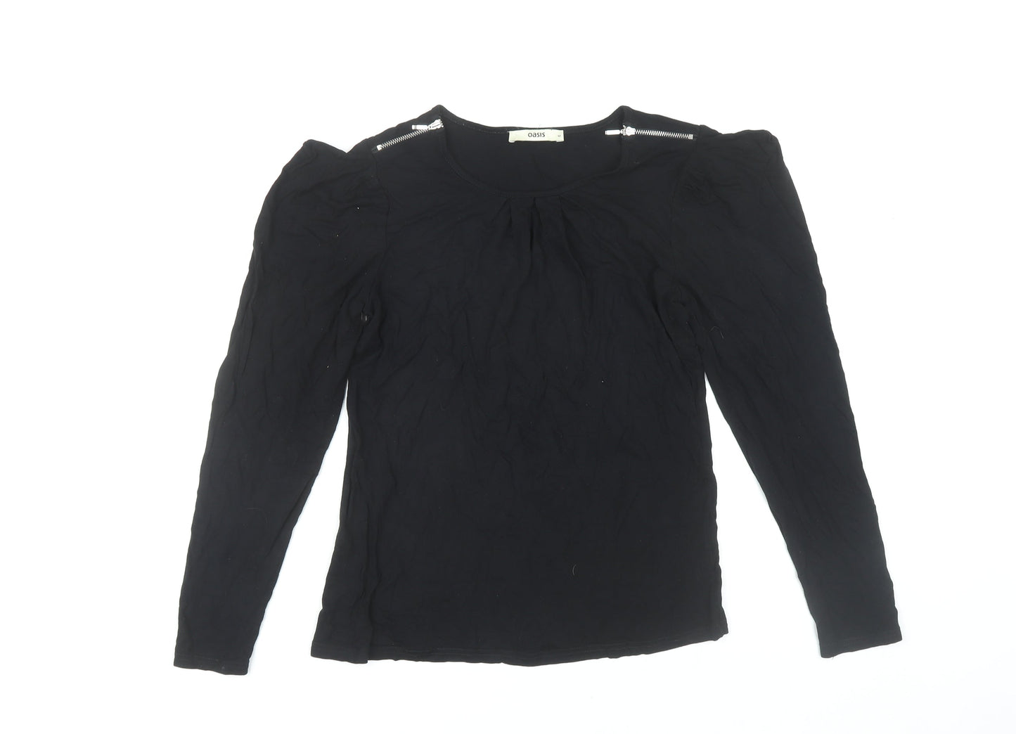 Oasis Women's Black Long Sleeve Top Medium