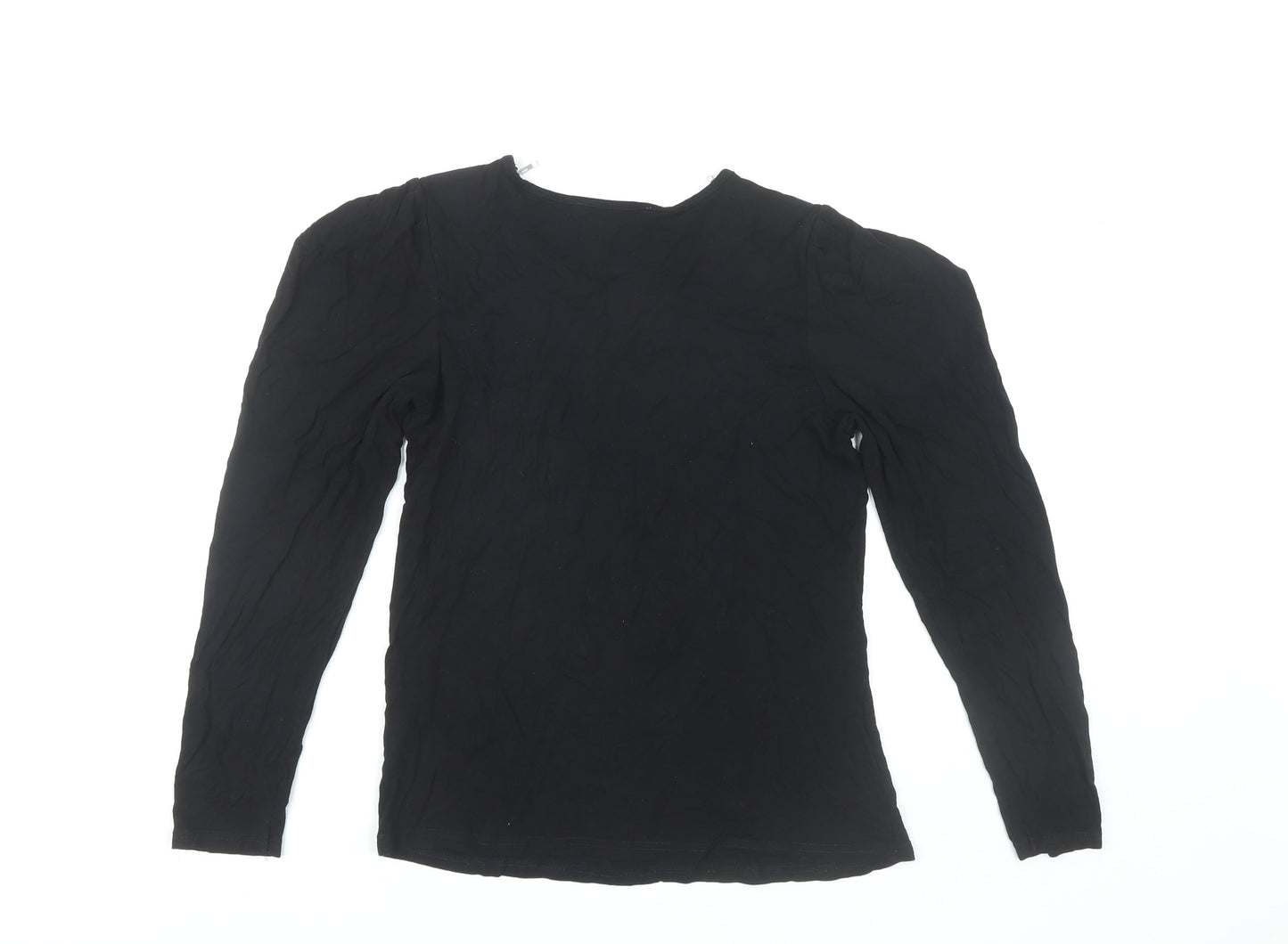 Oasis Women's Black Long Sleeve Top Medium