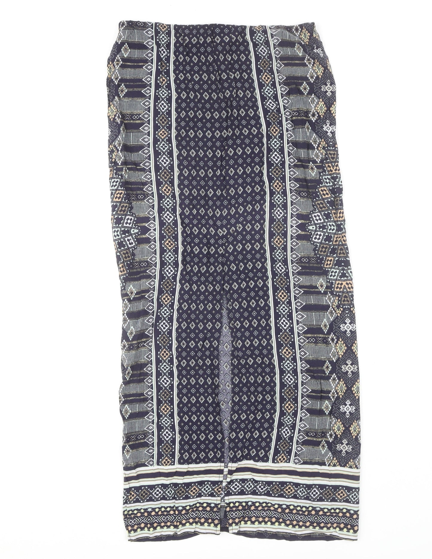 Warehouse Women's Size 8 Geometric Multicoloured Skirt