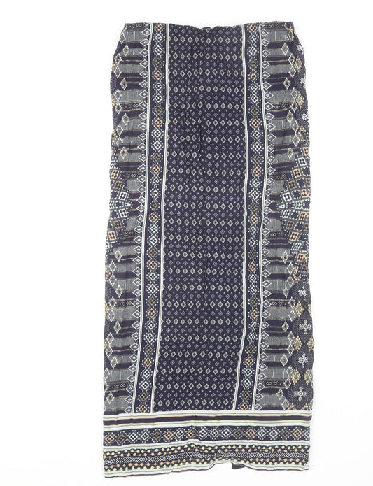 Warehouse Women's Size 8 Geometric Multicoloured Skirt