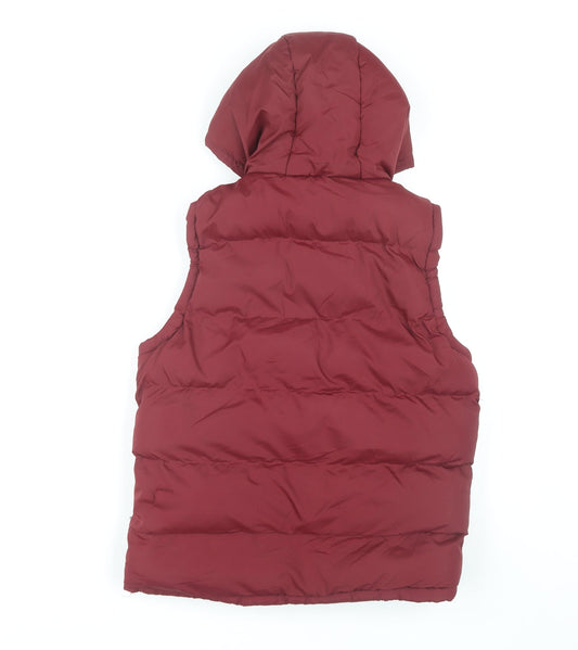 Lee Cooper Women's Red Puffer Waistcoat Size 10