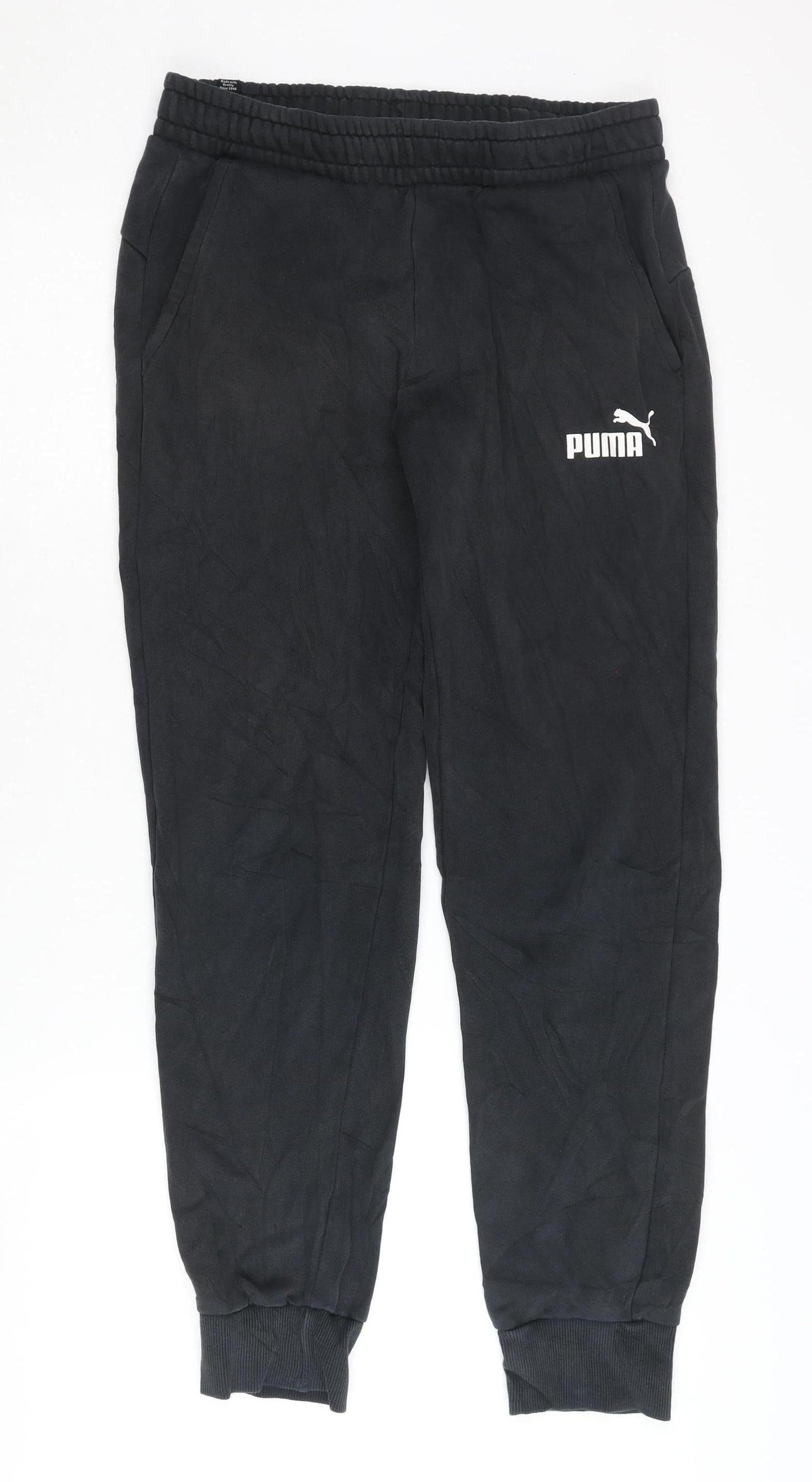 Puma Men's Black Jogger Trousers - Medium