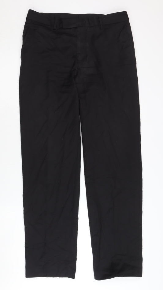 Jaeger Men's Black Wool Trousers 32R