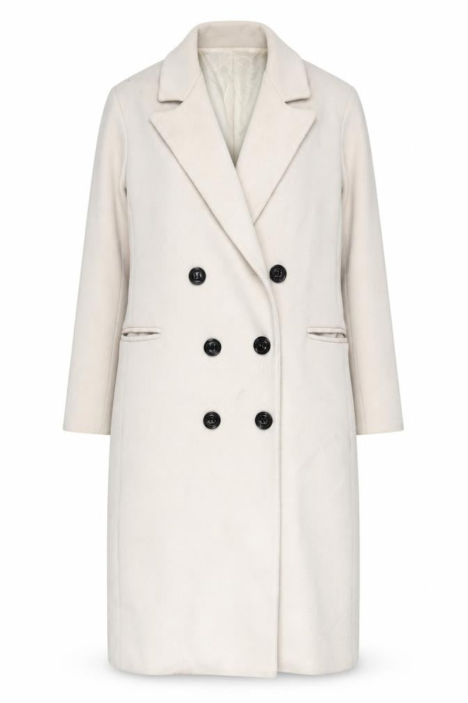 PRETTYLITTLETHING Beige Women's Overcoat Size 10