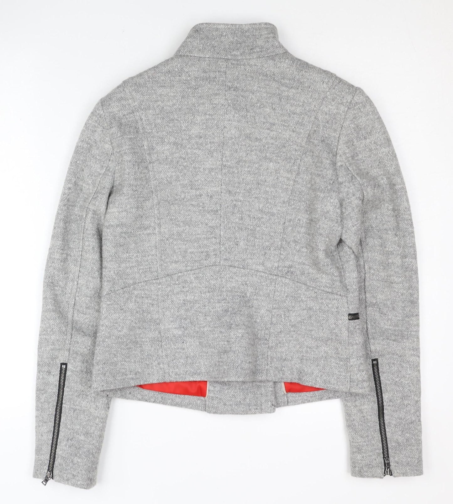 Gap Women's XS Grey Zip Jacket - Polyester, Wool