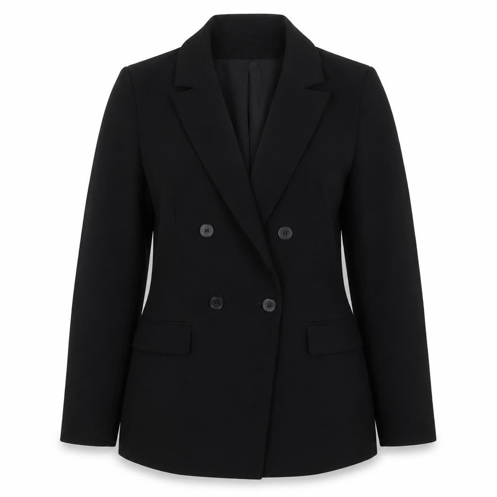 H&M Women's Black Slim Double-Breasted Blazer S