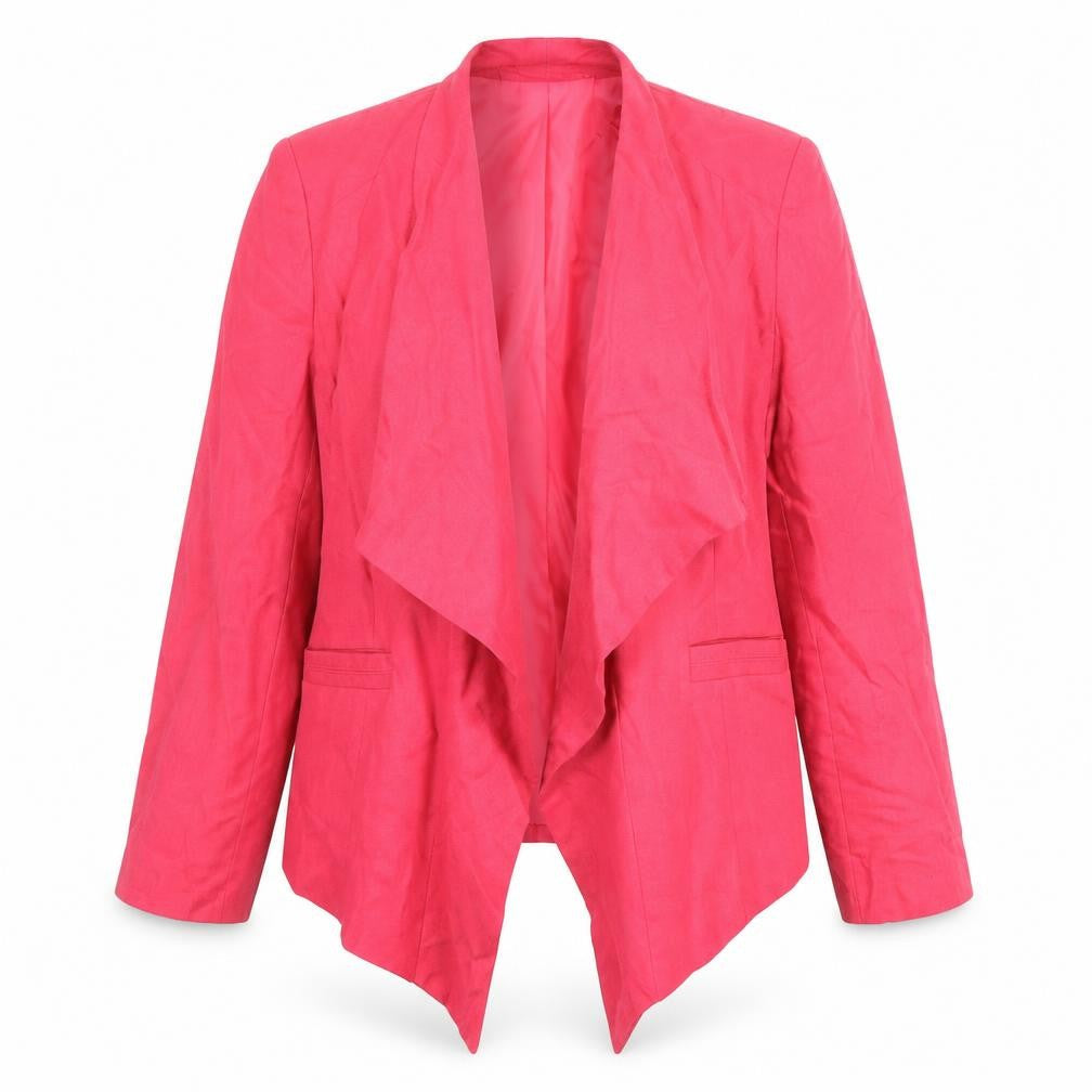 Dunnes Women’s Pink Blazer Size 16 Linen Blend