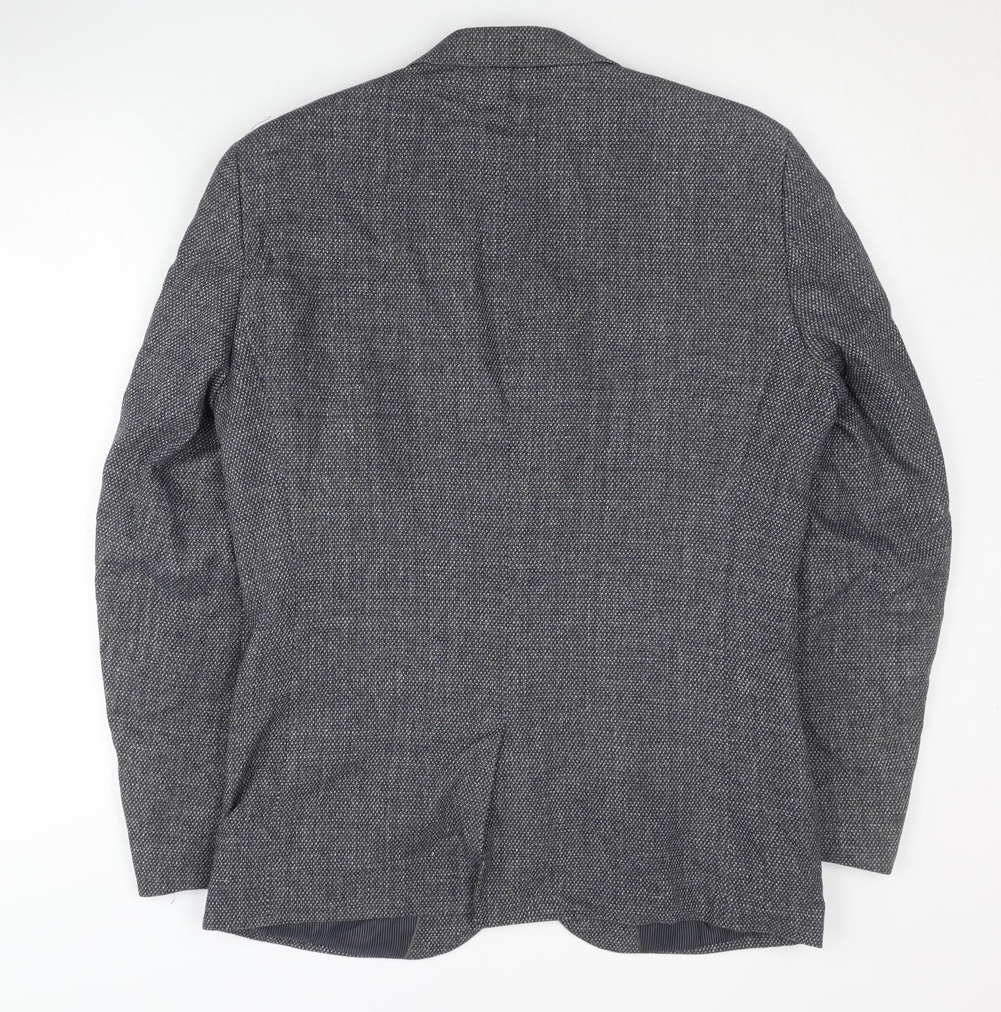 Next Men's Grey Blazer 38 Regular Single-Breasted