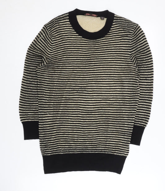 Ted Baker Women's Black Striped Pullover Jumper