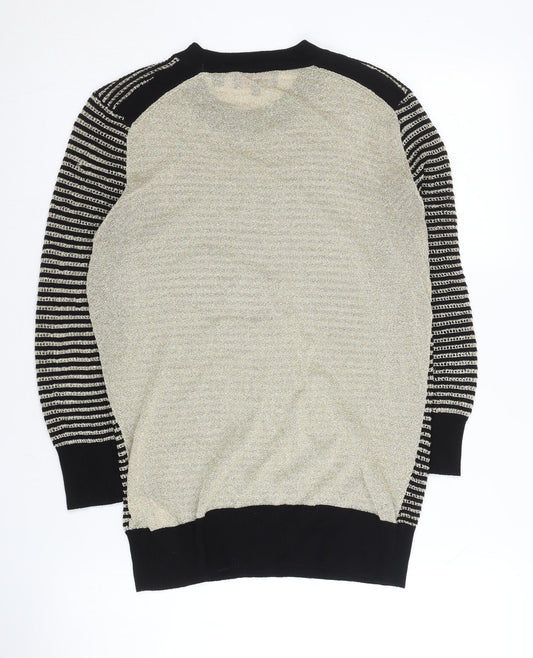 Ted Baker Women's Black Striped Pullover Jumper