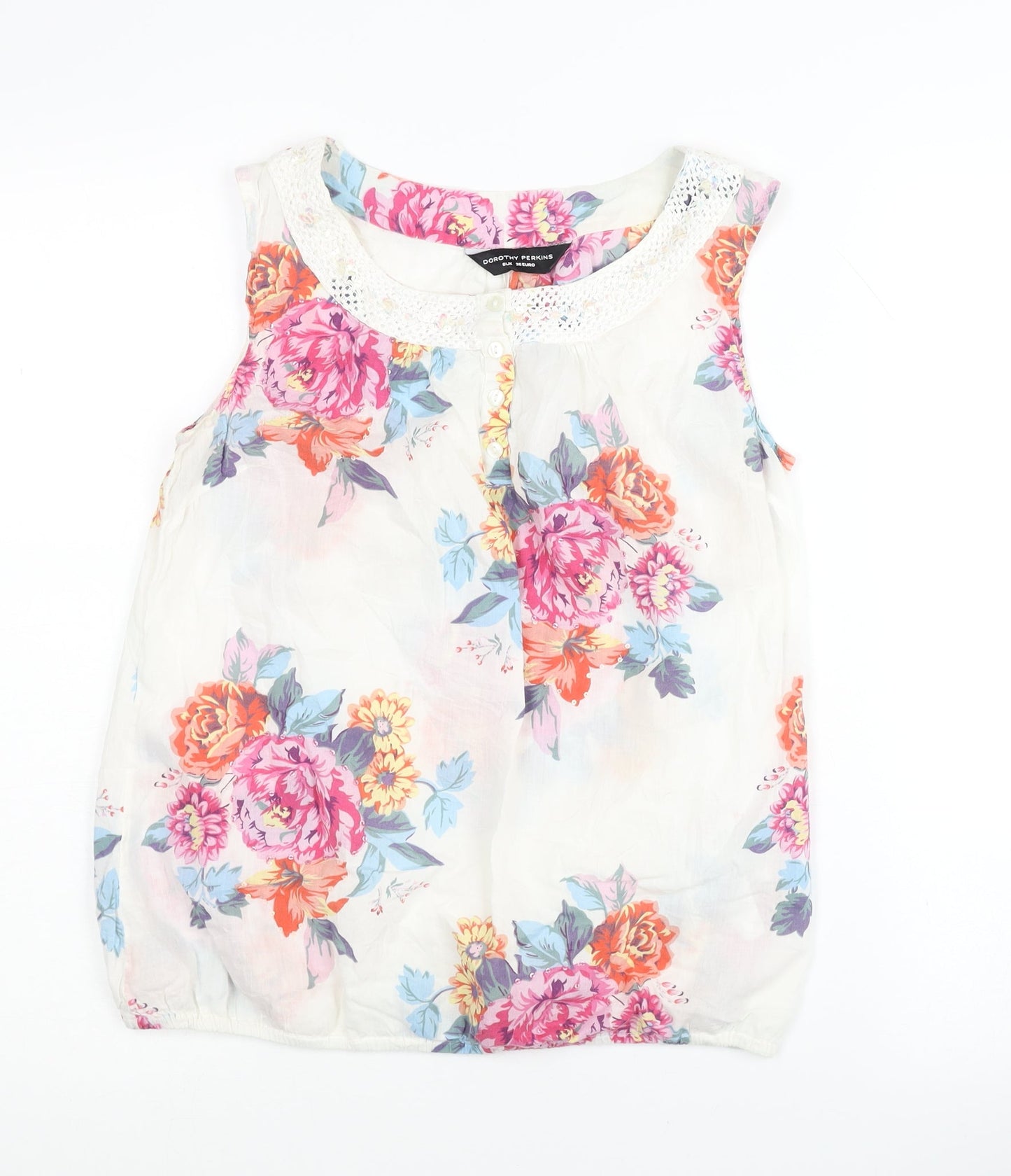 Dorothy Perkins Floral Blouse, Multicoloured, Size 8