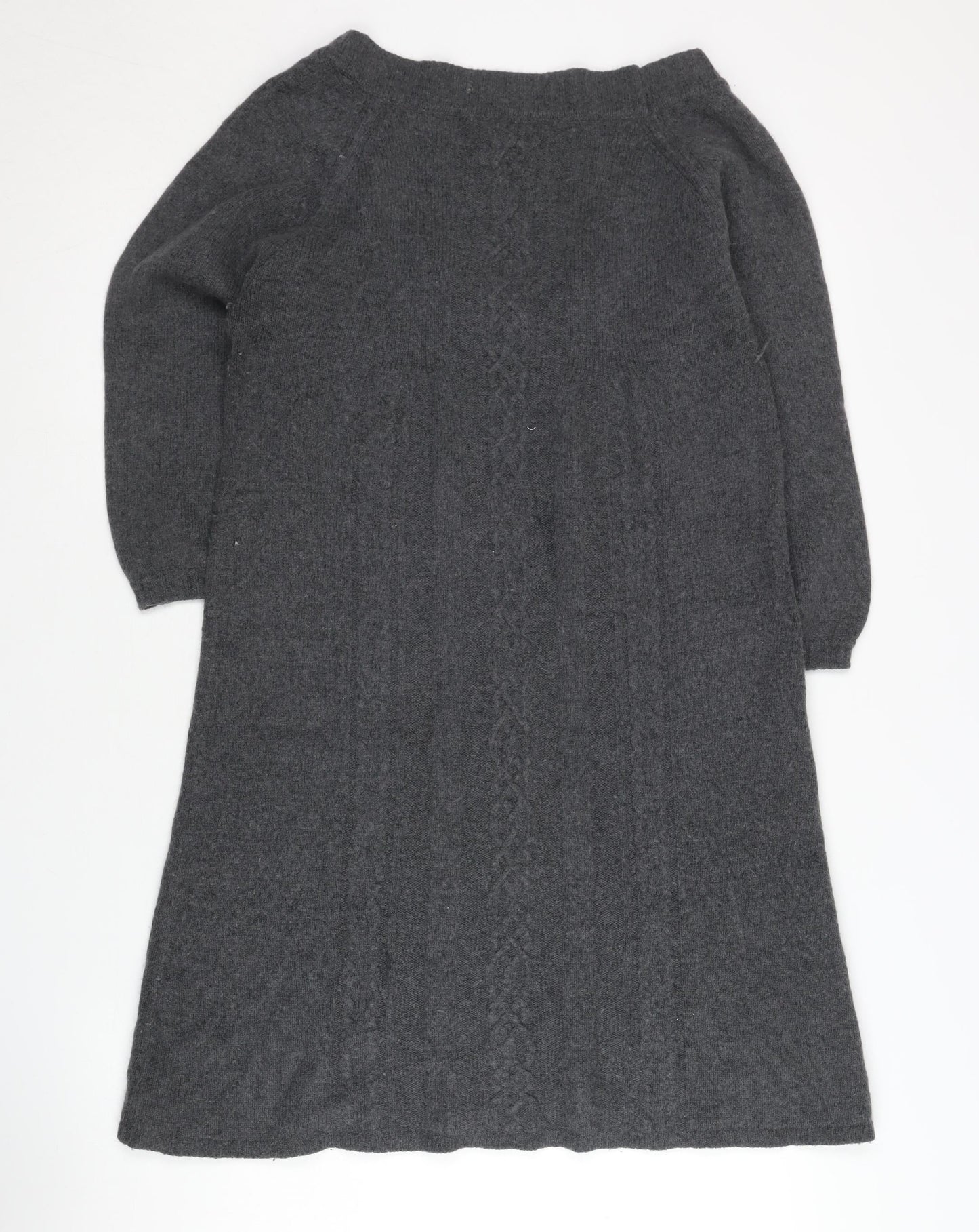 Warehouse Grey Jumper Dress UK 12 Women