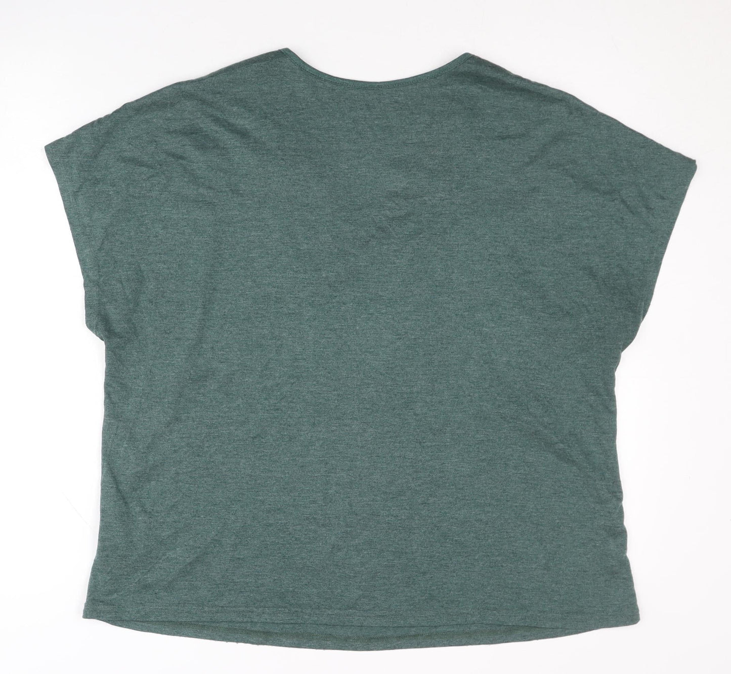 Emery Rose Women's Green XL V-Neck T-Shirt