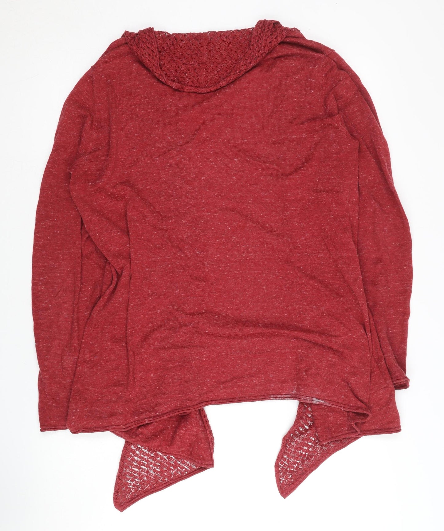 Fat Face Women's Red Open Front Cardigan Size 14