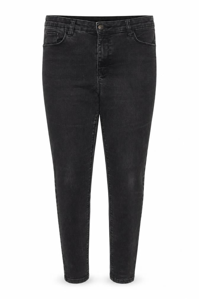 Front view of denim co Women's Black Skinny Jeans, size 16