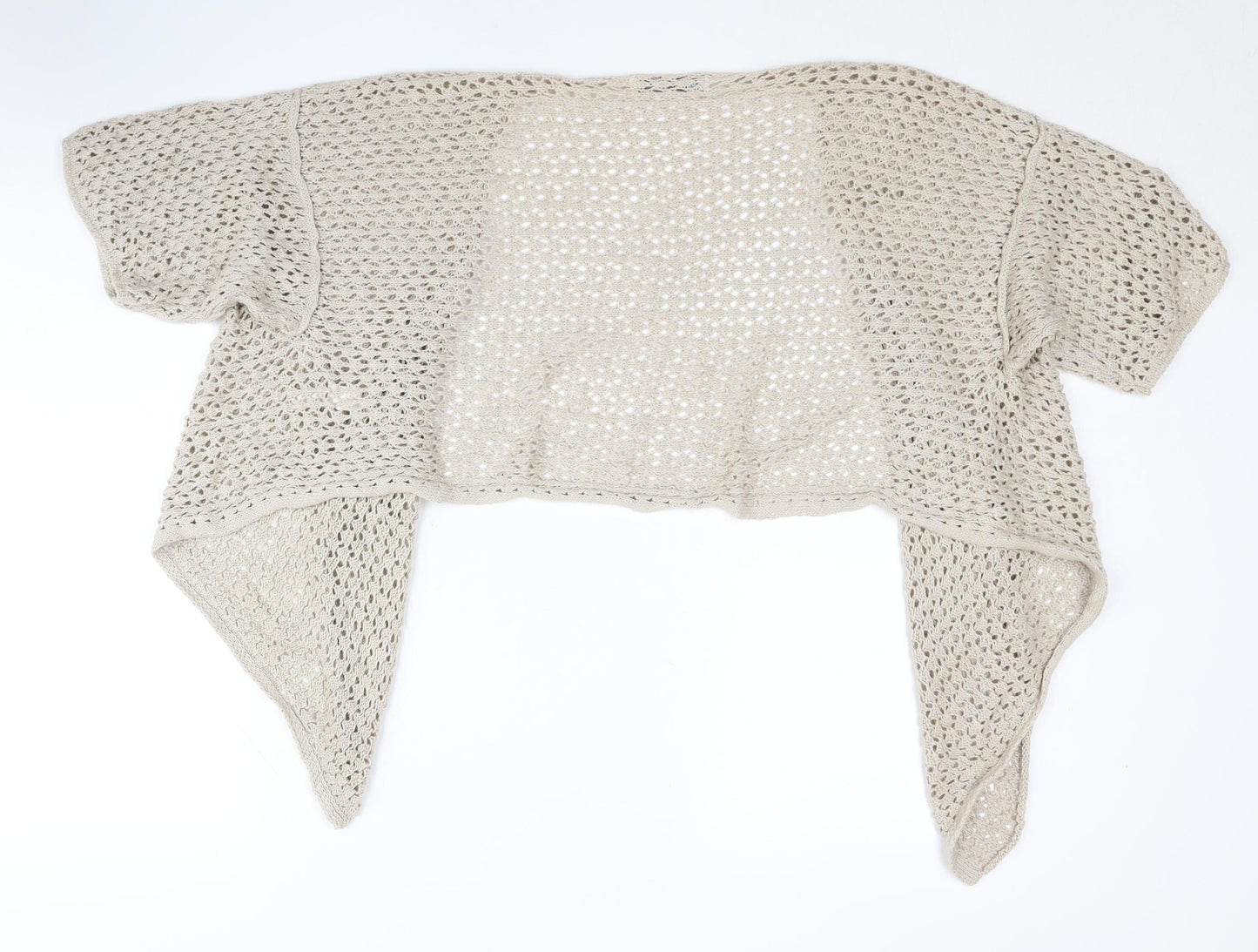 Old Navy Women's Beige Open-Knit Shrug - Size L