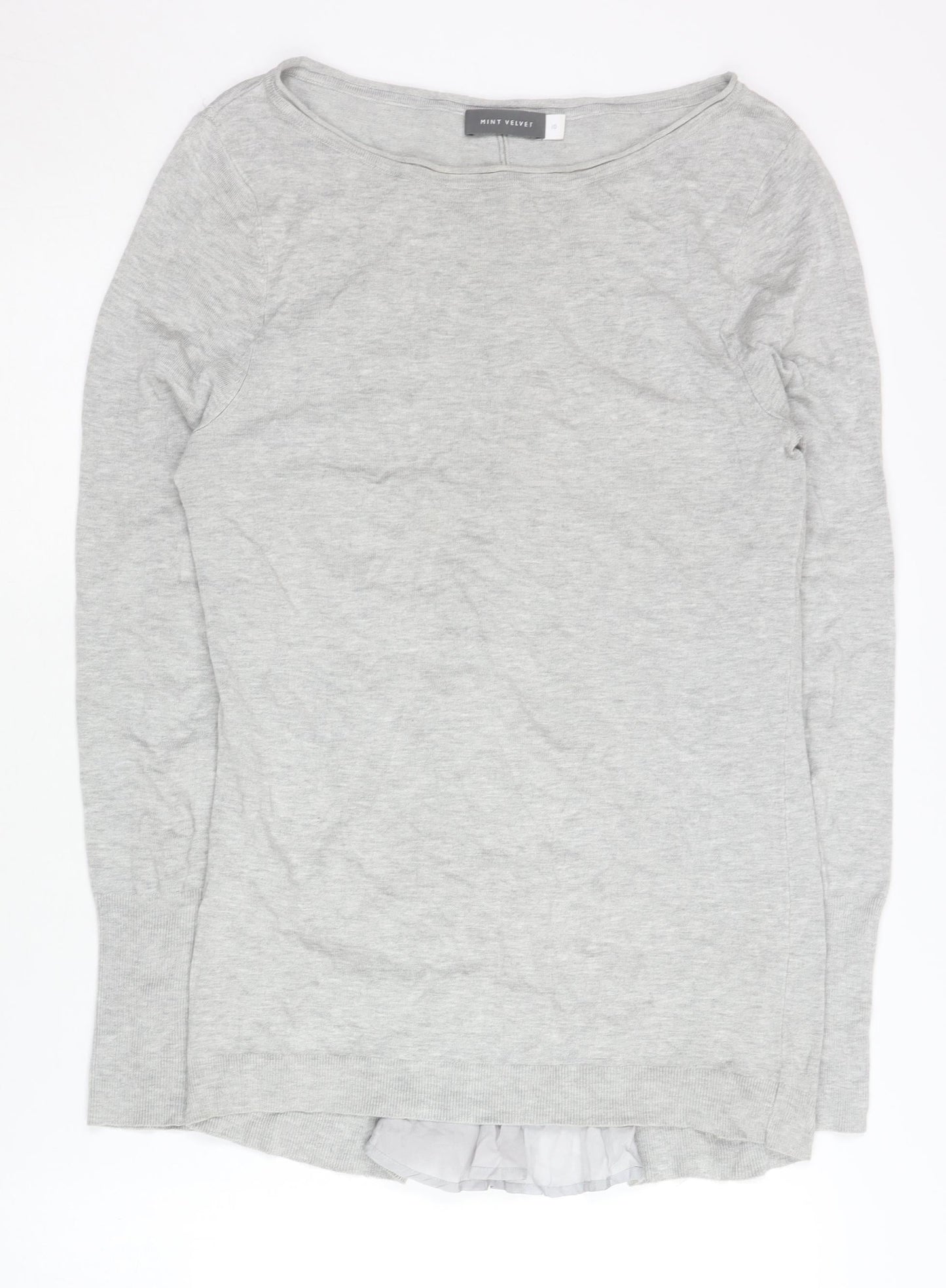 Mint Velvet Women's Grey Pullover Jumper Size 10