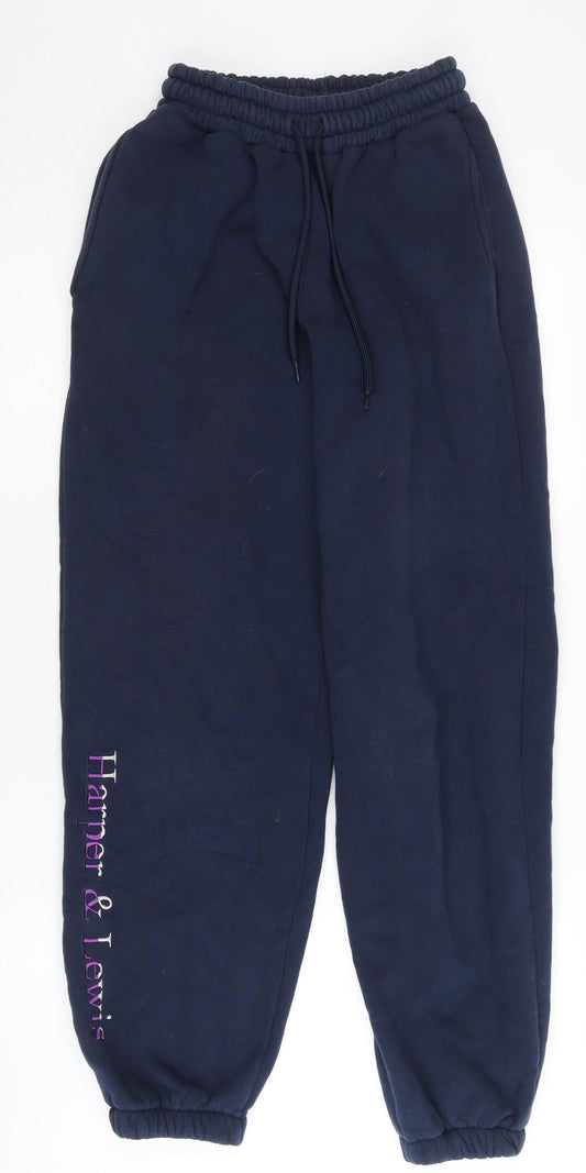 Harper & Lewis Men's Blue Jogger Trousers, Size S