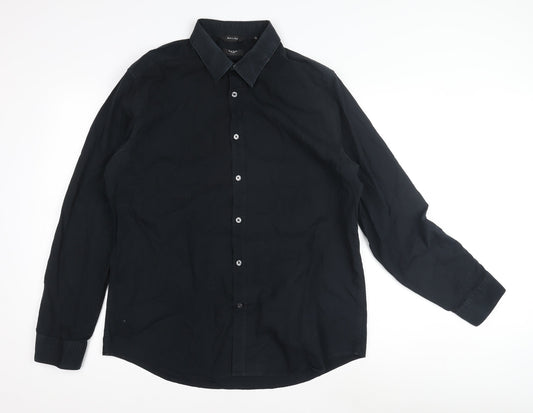 Paul Smith Men's Black Formal Dress Shirt Size 44
