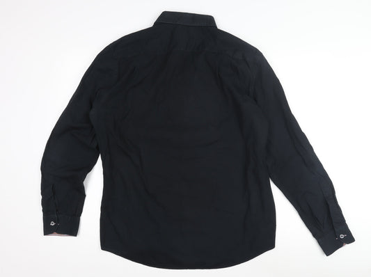 Paul Smith Men's Black Formal Dress Shirt Size 44