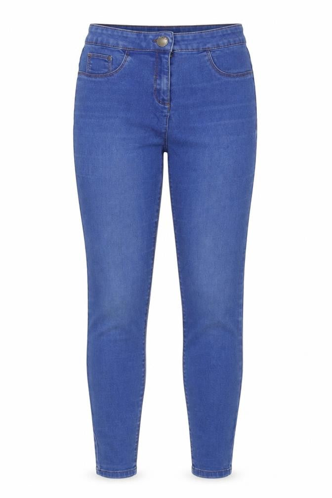 Front view of Women’s Blue Denim Skinny Jeans, size UK 8 Slim, Fit