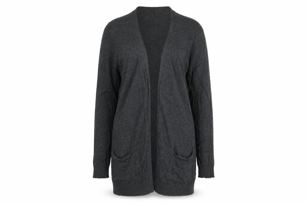 Monsoon Womens Grey Cardigan Size 12, Knit, Long Sleeve