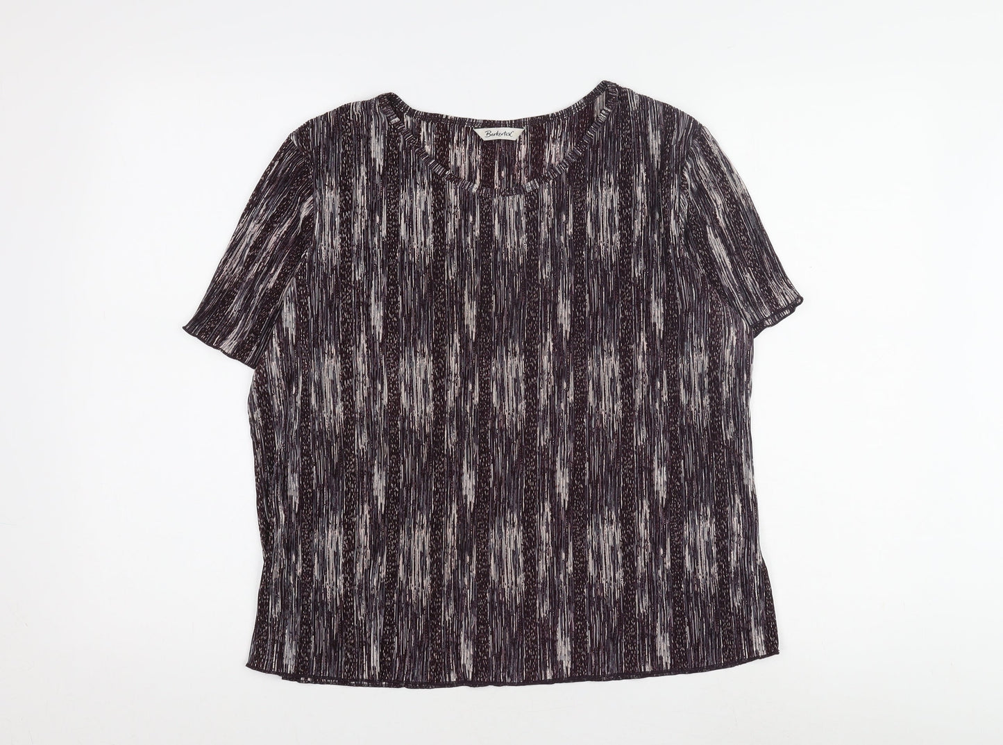Berkertex Women's Multicoloured Striped Top Size 16