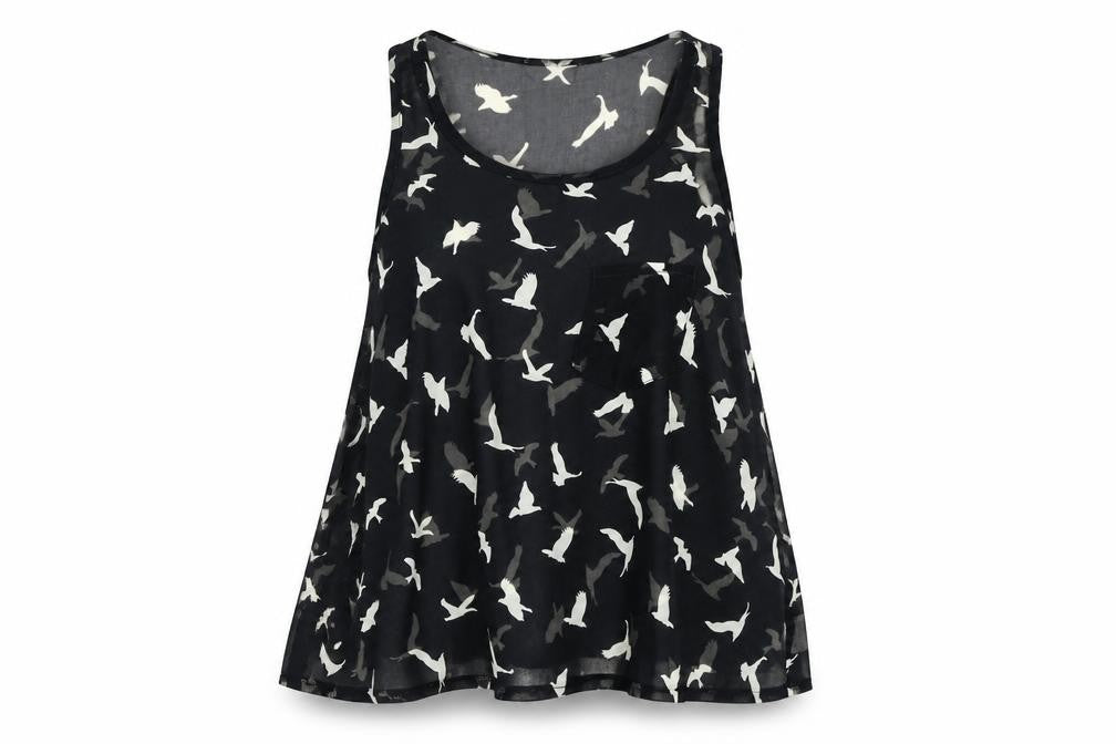 Front view of Amber Krystal Women's Black Tank Top -, size S